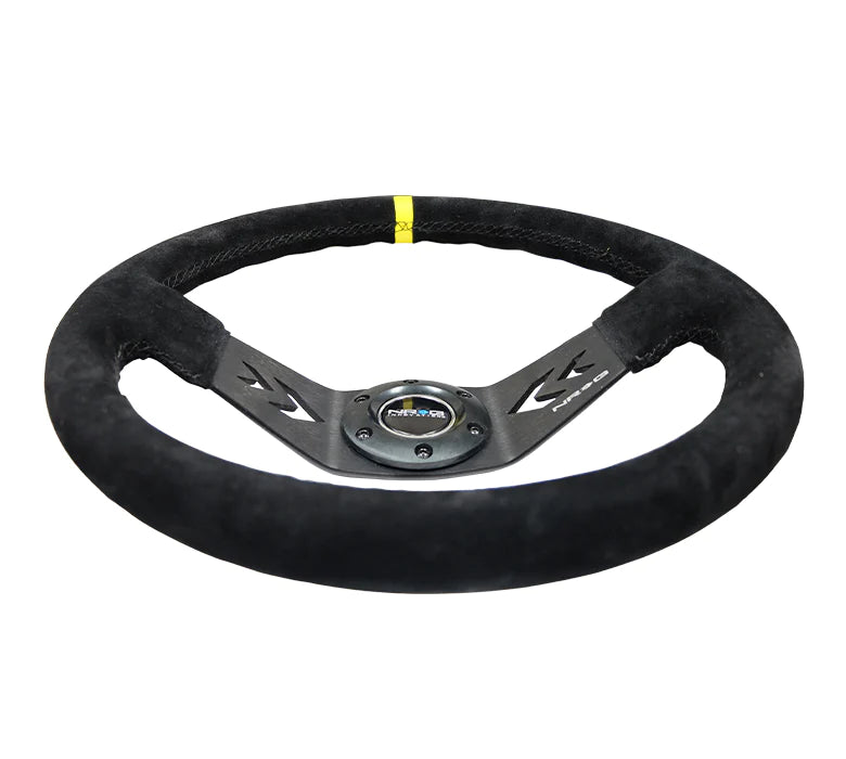 NRG Innovations 350mm Two Spoke Steering Wheel Suede