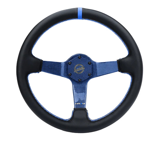NRG Innovations Carbon Fiber Colored Steering Wheel 350mm Deep Dish