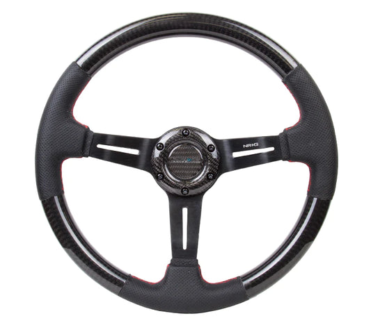 NRG Innovations Carbon Fiber Steering Wheel 1.5" Deep Dish
