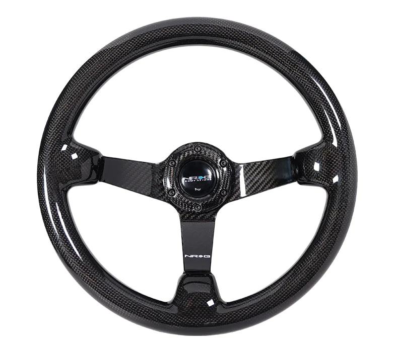 NRG Innovations Carbon Fiber Steering Wheel 350mm Deep Dish