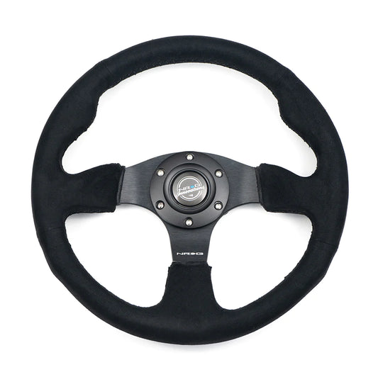 NRG Innovations Racing Steering Wheel Alcantara