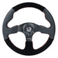 NRG Innovations Racing Steering Wheel Suede