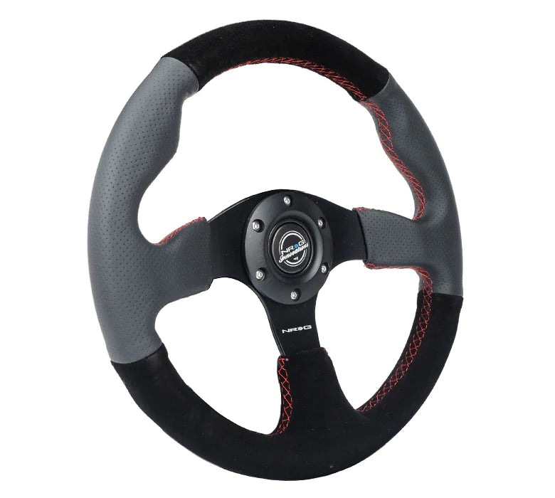 NRG Innovations Racing Steering Wheel Suede