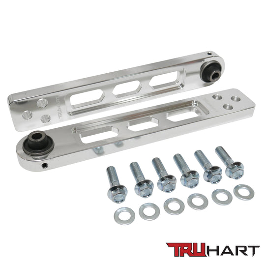 TruHart Rear Lower Control Arms - Polished 01-05 Honda Civic - TH-H103-1-PO