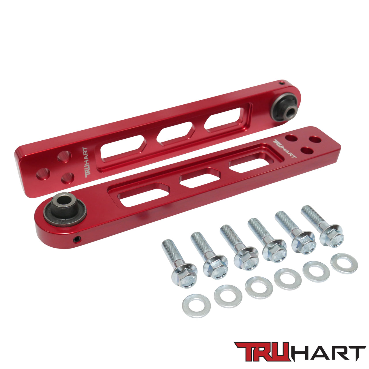 TruHart Rear Lower Control Arms - Red 01-05 Honda Civic - TH-H103-1-RE